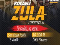 Kocaeli Zula Turnuvası’nın kayıt süresi uzatıldı
