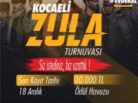 Kocaeli Zula Turnuvası’nın kayıt süresi uzatıldı