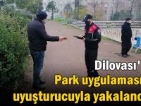 Dilovası'nda park uygulamasında uyuşturucuyla yakalandılar