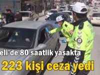 Kocaeli’de 80 saatlik yasakta bin 223 kişi ceza yedi