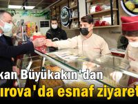 Başkan Büyükakın, Esnafı ziyaret etti, alışveriş yaptı