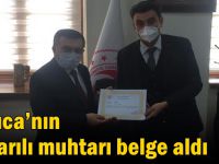 Darıca’nın başarılı muhtarı belge aldı