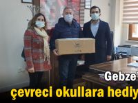 Gebze’deki çevreci okullara hediyeler