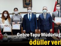 Gebze Tapu Müdürlüğü’nde ödüller verildi!