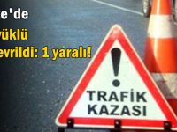 Gebze'de Taş yüklü tır devrildi: 1 yaralı!