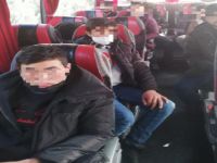 Yolcu otobüsünde 9 kaçak göçmen