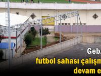 Gebze’deki yeni futbol sahasının aydınlatma direkleri dikildi