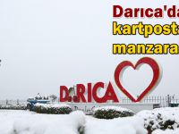 Kar yağışı sonrası Darıca’da kartpostallık görüntüler oluştu