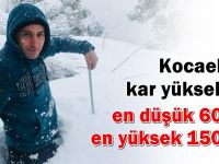 Kocaeli’de kar kalınlığı 1,5 metreyi buldu