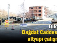 Dilovası Bağdat Caddesinde altyapı çalışması