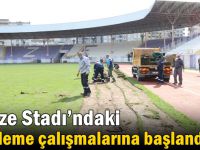 Gebze Stadı’ndaki yenileme çalışmalarına başlandı