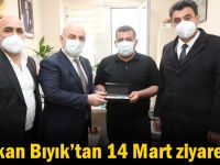 Başkan Bıyık’tan 14 Mart ziyaretleri