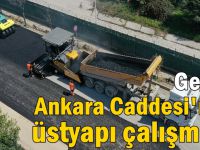 Gebze Ankara Caddesi'nde üstyapı çalışması