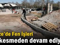 Gebze Fen İşleri hız kesmeden devam ediyor