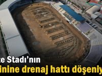 Gebze Stadı’nın zeminine drenaj hattı döşeniyor