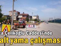 Darıca Çelikoğlu Caddesi’nde asfalt yama çalışması