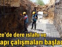 Gebze’de dere ıslahı ve altyapı çalışmaları başladı