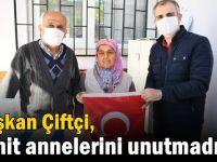 Çiftçi, şehit annelerini unutmadı