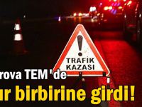 TEM'de 3 tır birbirine girdi!