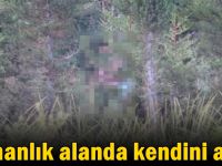 Ormanlık alanda kendini astı!