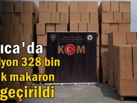 Darıca'da 6 milyon 328 bin makaron ele geçirildi