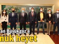 Başkan Büyükgöz’e konuk heyet