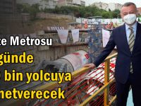 Metro bir günde 330 bin yolcuya hizmet verecek