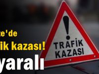 Kamyonla çarpışan motosikletin sürücüsü yaralandı