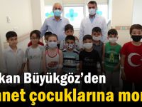 Başkan Büyükgöz’den  sünnet çocuklarına moral