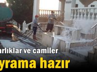 Mezarlıklar ve camiler bayrama hazır