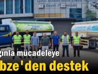 Yangınla mücadeleye Gebze'den destek