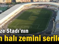 Gebze Stadı’nın çim halı zemini serildi