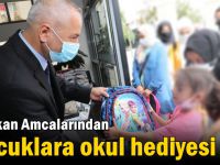 Başkan Amcalarından  Çocuklara Okul Hediyesi