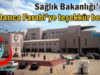 Sağlık Bakanlığı’ndan Darıca Farabi’ye teşekkür