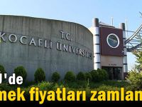 KOÜ'de yemek fiyatları zamlandı