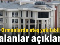 Ormanlarda ateş yakılabilecek alanlar açıklandı