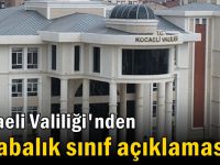 Kocaeli Valiliği'nden kalabalık sınıf açıklaması