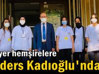 Stajyer hemşirelere ilk ders Kadıoğlu'ndan