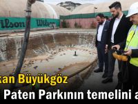 Başkan Büyükgöz Yeni Paten Parkının Temelini Attı