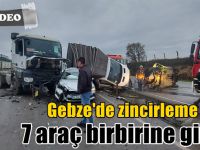 7 araç birbirine girdi!