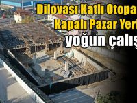 Dilovası katlı otopark ve kapalı pazar yerinde yoğun çalışma