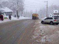 Büyükşehir’in ekipleri hafta sonu kar mesaisindeydi