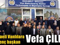 Kocaeli Vanlılarda yeni Başkanı Vefa  Çilek oldu