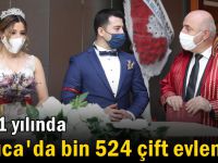 2021 yılında Darıca'da bin 524 çift evlendi