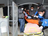 Hasta nakil ambulansları kara kışta görev başında