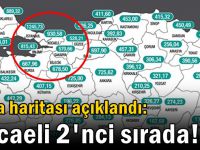 Vaka haritası açıklandı: Kocaeli 2'nci sırada!