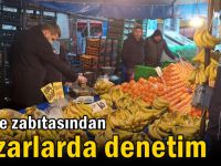 Zabıtadan pazarlarda denetim