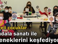 Gebzeli çocuklar mandala sanatı ile yeteneklerini keşfediyor