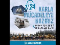 Gölcük Belediyesi ekipleri karla mücadeleye hazır