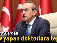 Vali Yavuz'dan grev yapan doktorlara tepki